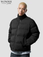 Weekday cole puffer Jacket black