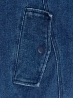 Wish Me Luck Blue Denim Bomber Jacket