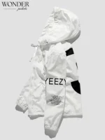 Yeezy Season 3 Kanye West White Hoodie Jacket