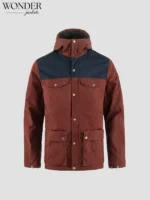fjällräven greenland winter maroon and Navy jacket
