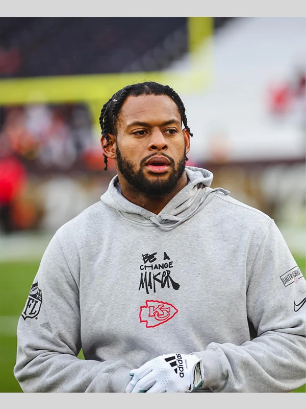 NFL Kansas City Chiefs Be A Change Maker Hoodie Grey