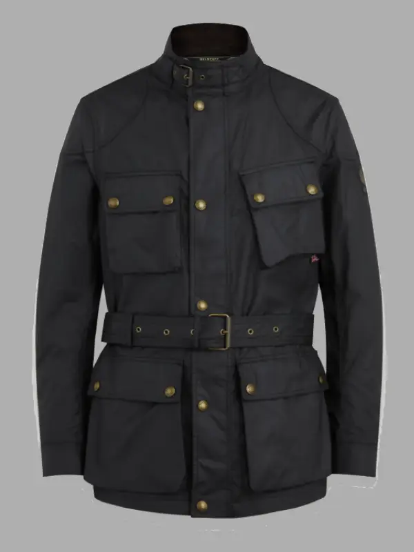 Belstaff Waxed Cotton Trialmaster Jacket Black Belstaff Waxed Cotton Trialmaster Jacket Black