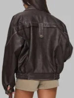 Brown Jaxton Faux Leather Jacket