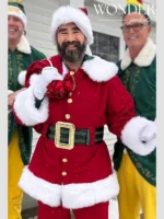 Jason Kelce Santa Coat Red