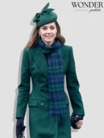 Kate Middleton Green Long Coat