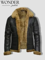 Kraven the Hunter Aaron taylor-johnson Black Shearing Jacket