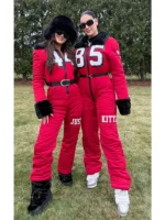 Kristin Juszczyk & Claire Kittle Red Jumpsuit