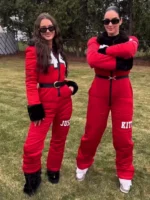 Kristin Juszczyk Jumpsuit Red