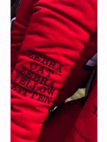 Kristin Juszczyk Red Shearling Jumpsuit