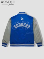 Los Angeles Dodgers Primetime Vintage Blue Satin Full-Snap Varsity Jacket