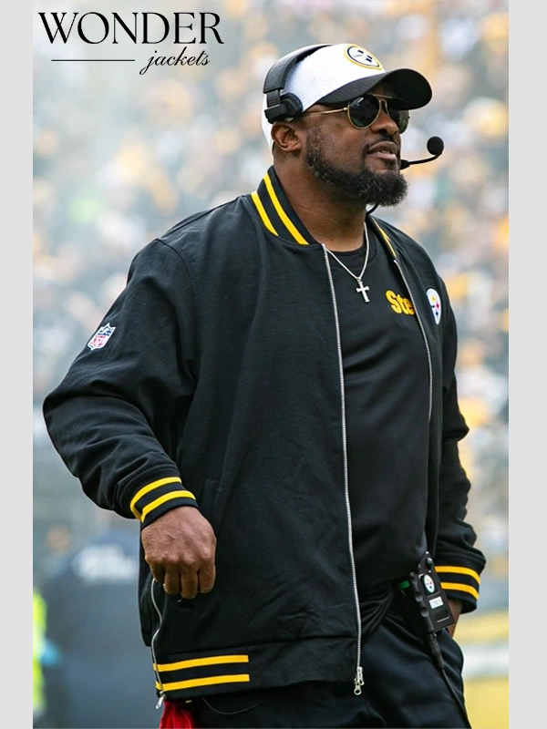 Mike Tomlin Steelers Nike Bomber Jacket Mike Tomlin Steelers Nike Bomber Jacket