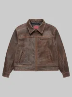 Mutimer Aged Heavy Wash Leather Jacket