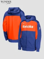 New York Knicks On-Court Showtime Performance Full-Zip Hoodie