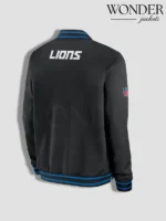 Nike Detroit Lions Sideline Bomber Jacket Black