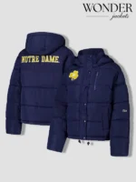 Notre Dame Fighting Irish Puffer Jacket Blue