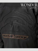 Travis Scott Cactus Jack Black Leather Black Jacket