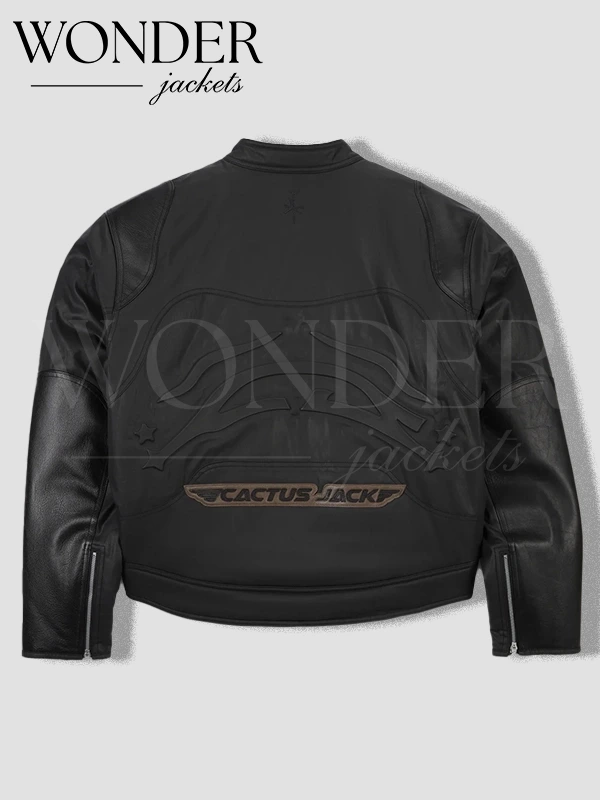 Travis Scott Cactus Jack M J TS Waxed Jacket Black