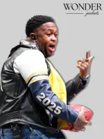 Mustard Super Bowl LIX leather Jacket