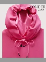 Nike A’ja Wilson Pink Satin Lined Hoodie