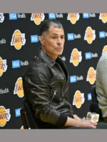 Rob Pelinka Leather Bomber Jacket