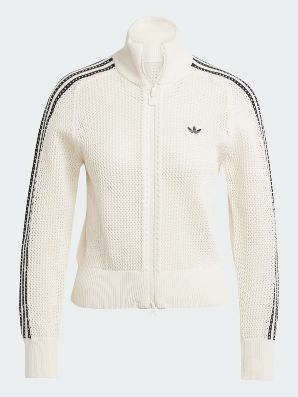 Adidas Crochet Jacket White Adidas Crochet Jacket White
