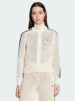 Adidas Crochet Track Jacket White