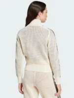 Adidas Crochet White Track Jacket