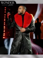 Auditorio Banamex Don Omar Black Leather Coat