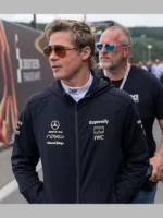 Brad Pitt F1 APX GP Black Zip-Up Hoodie