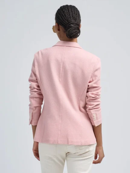 Circolo Giacca Slim Nico Honeycomb Blazer Pink