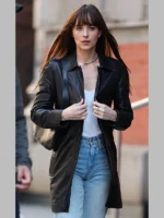 Dakota Johnson Materialists Black Leather Jacket