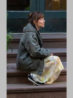 Dakota Johnson Materialists Grey Hooded Jacket