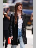 Dakota Johnson Materialists Leather Jacket Black