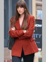 Dakota Johnson Materialists Red Blazer