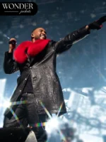 Don Omar Black Leather Coat