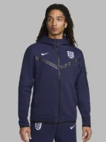 England Nike WindrunneTech Fleece Hoodie Blue