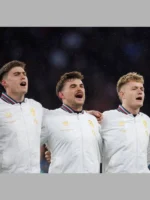 England Rugby Team National Anthem White Jacket