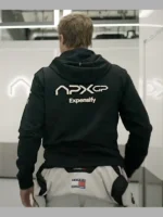 F1 APX GP Brad Pitt Black Zip-UP Hoodie