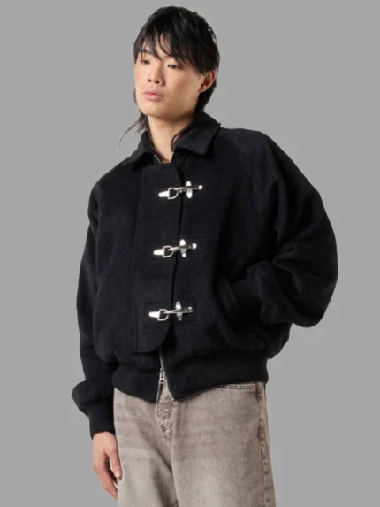 Fireman Clasp Black Jacket