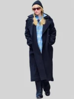 Jennifer Lawrence Black Trench Coat