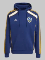 LA Galaxy 2025 Adidas Travel Hoodie Blue