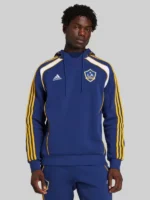 LA Galaxy 2025 Adidas Travel Navy Hoodie