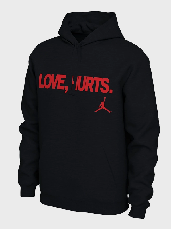 Love Hurts Jordan Hoodie Black Love Hurts Jordan Hoodie Black