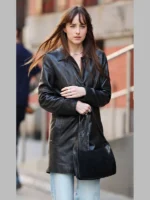 Materialists Dakota Johnson Black Leather Jacket