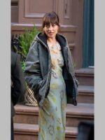 Materialists Dakota Johnson Grey Hooded Jacket