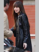 Materialists Dakota Johnson Leather Jacket Black