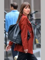 Materialists Dakota Johnson Red Blazer