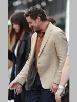 Materialists Pedro Pascal Khaki Wool Blazer