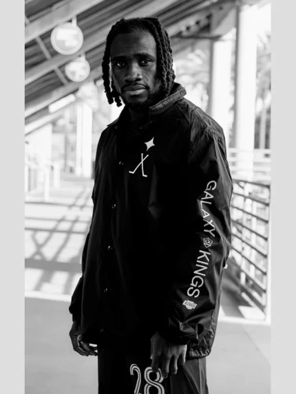 Mitchell & Ness Galaxy x LA Kings Jacket Black