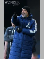 Nuno Espirito Santo Blue Puffer Coat